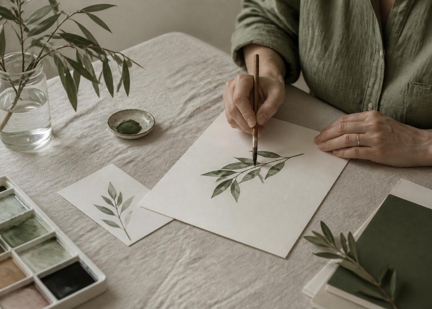 A gentle creative hand